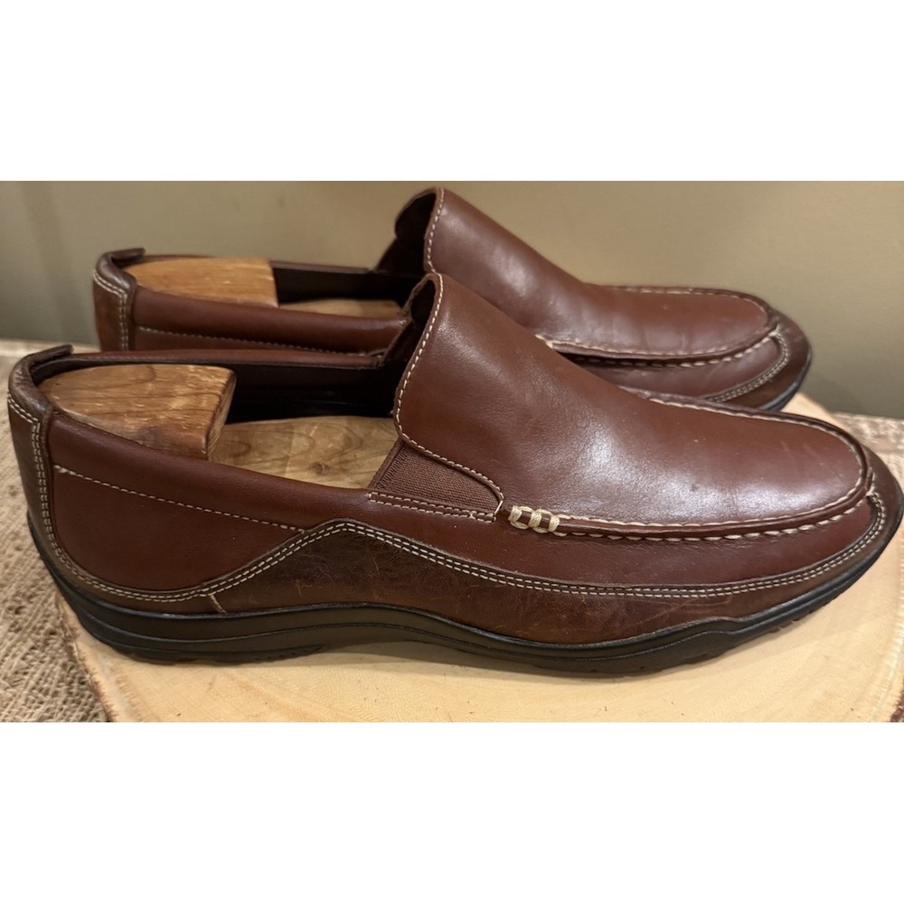 Cole Haan Shoes 9 Mens Brown Leather slip on it Tucker Venetian Loafer